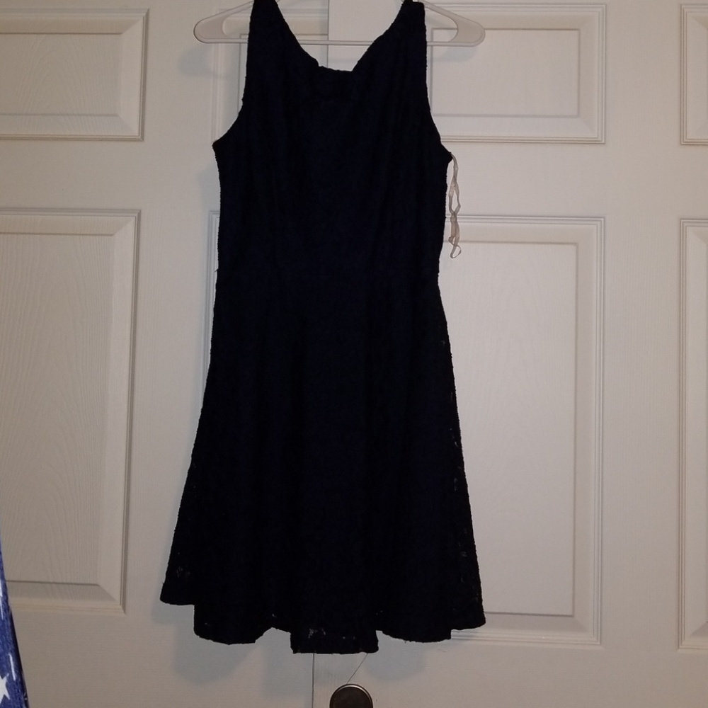 Navy blue lace dress